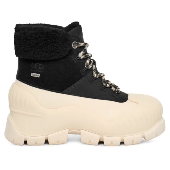 UGG | Adiroam Hiker Boot In Black and White NEW - Picture 12 of 13
